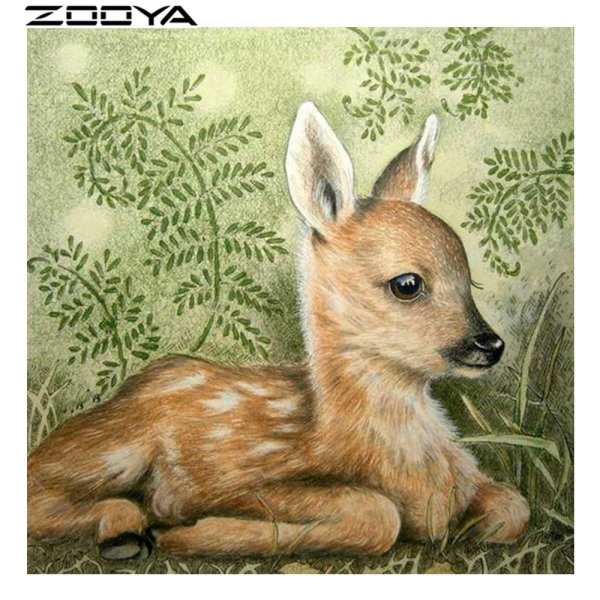 Раскраска маленький Олененок