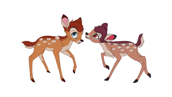 Олененок простой рисунок