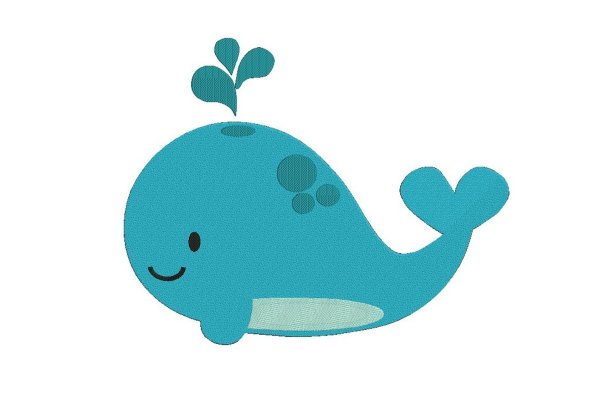 Кит рисунок для детей