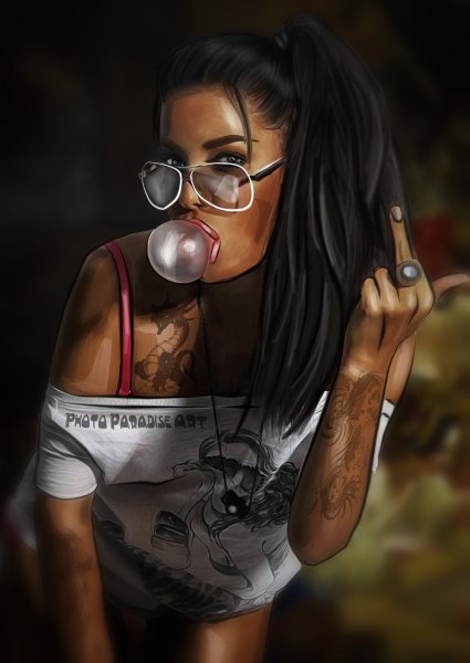 Черно белые рисунки девушек