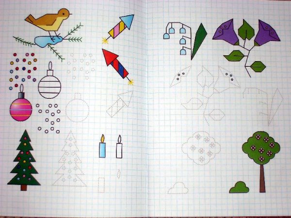 Елочные игрушки раскраска