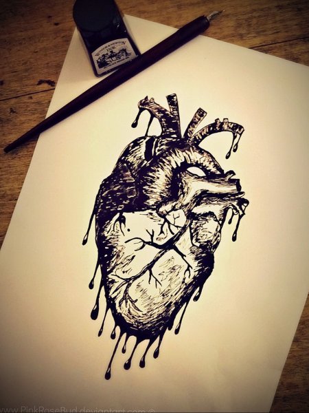 Крутые рисунки чёрной ручкой