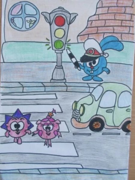 Светофор раскраска для детей