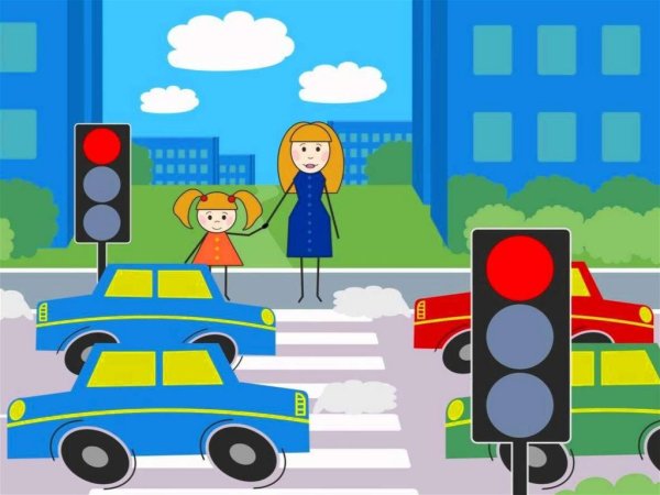 Пазлы светофор для детей