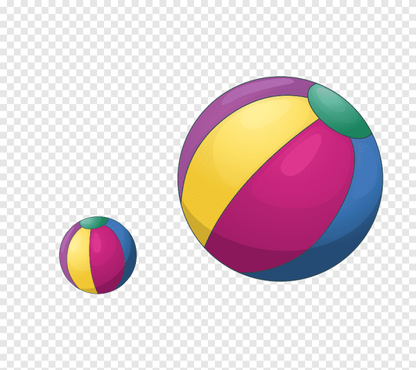 Большой и маленький мяч