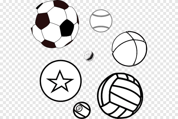 Раскрашивание большой и маленький мяч