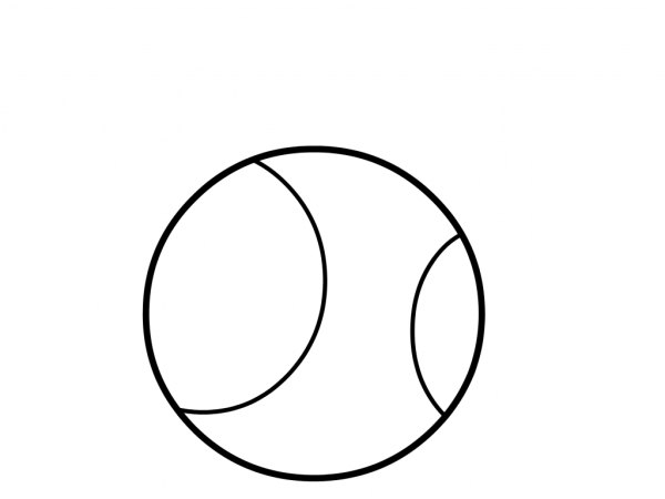 Мяч раскраска