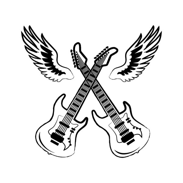 Скрещенные электрогитары