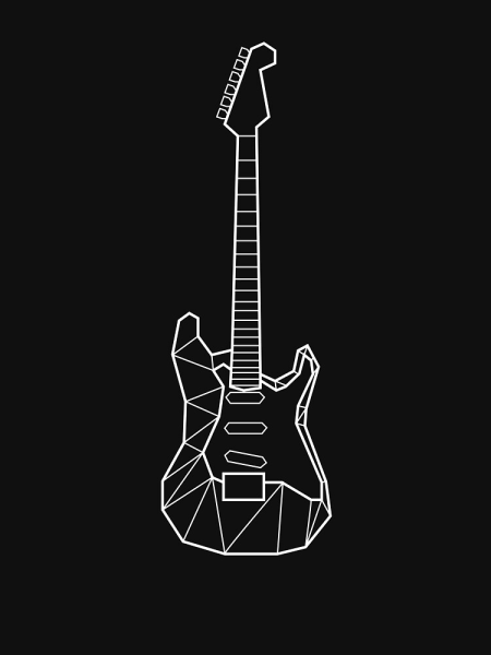 Электрогитара арт Минимализм