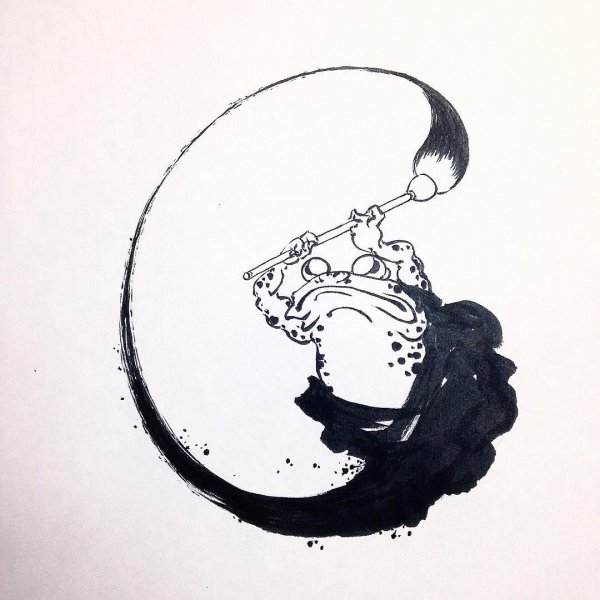 Эскизы японских татуировок Минимализм