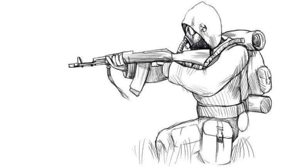 Сталкер рисунки