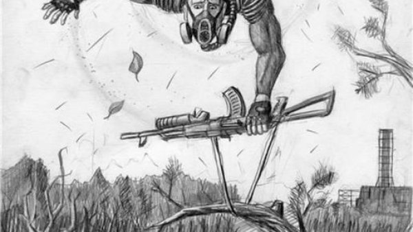 Сталкер рисунки карандашом