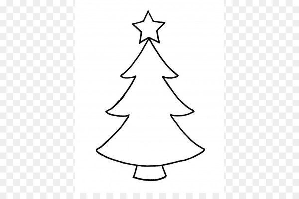 Елка трафарет для рисования