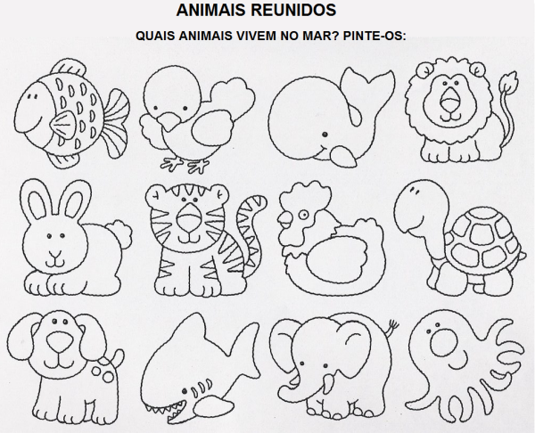 Трафареты животных для детей