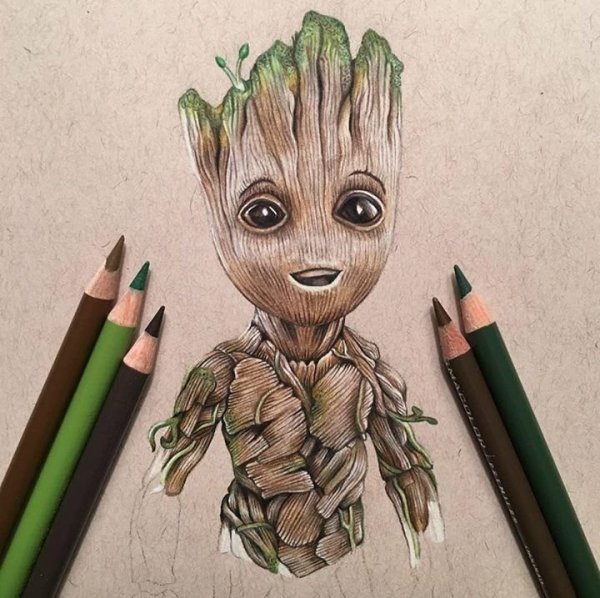 Тату Грут маленький эскизы