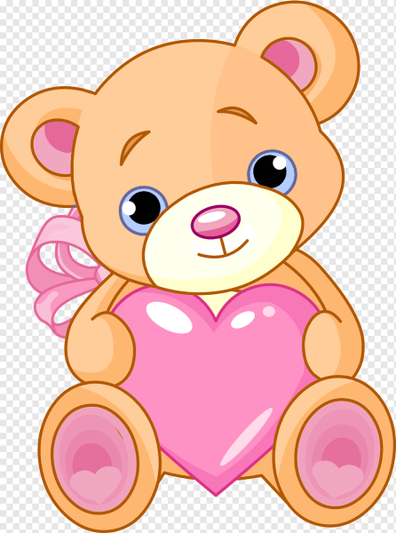 Медвежонок с сердечком ко Дню матери