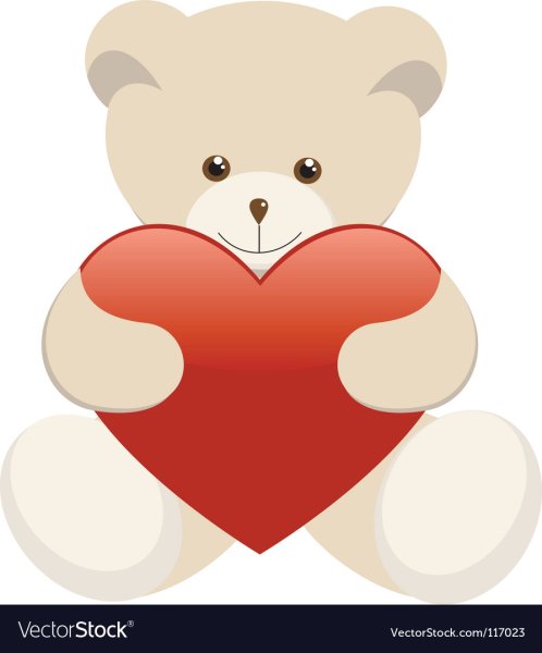 Мишка для срисовки карандашом