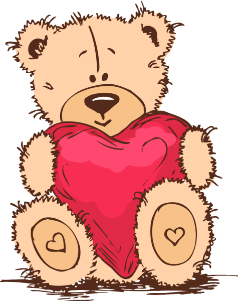 Мишка рисунок для срисовки