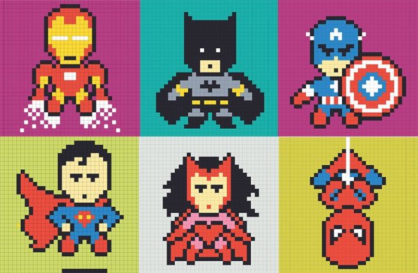 Супергерои в пикселях
