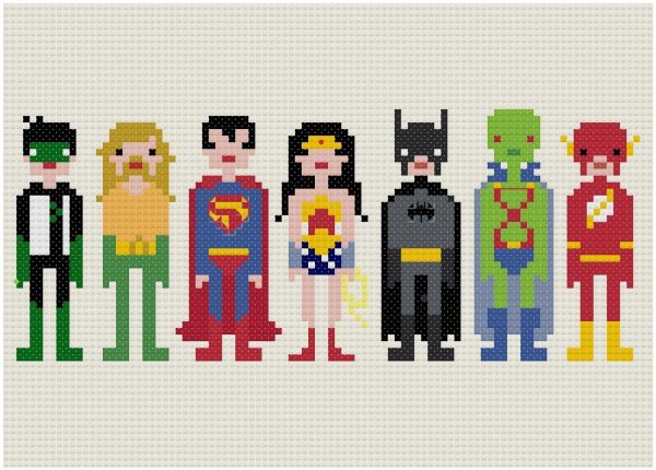 Вышивка супергероев