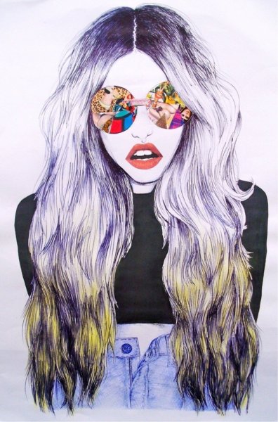 Модные девочки мультяшные