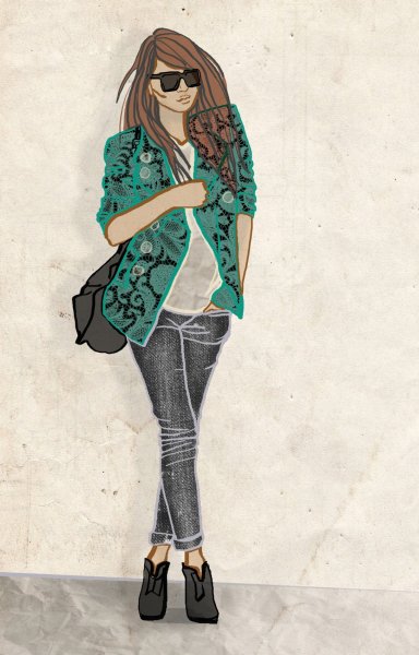 Яркая абстракция на белом фоне