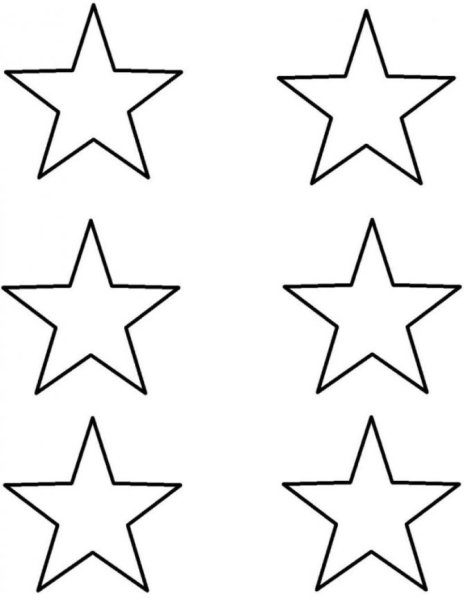 Трафарет звезды