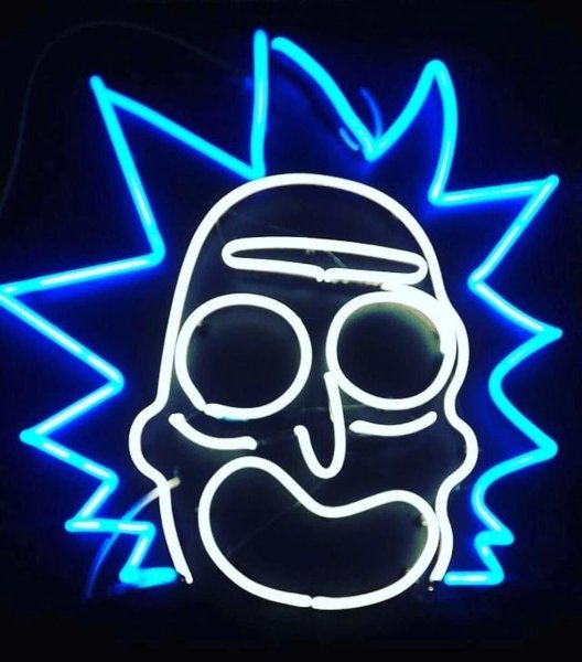 Рик и Морти Рик неон