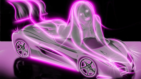 Неоновые обои