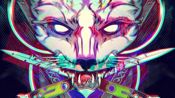 Неоновая девушка арт