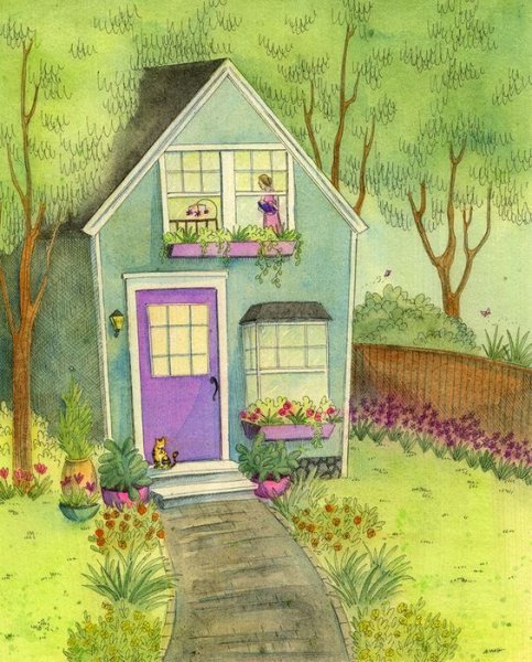 Дачный домик для рисования