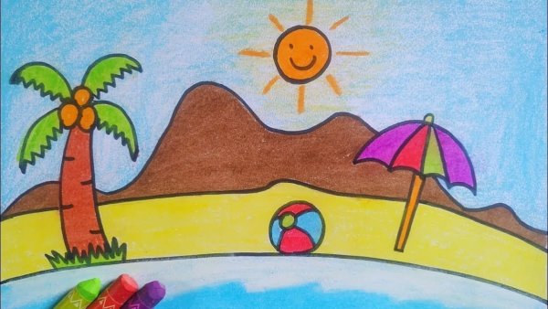 Маленькие рисуночки на тему лето