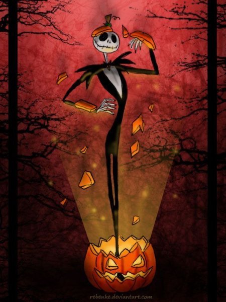 Хеллоуинский фон горизонтальный