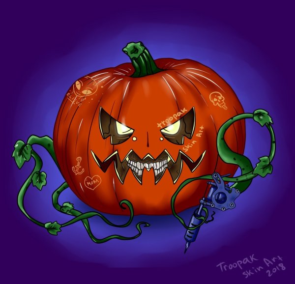 Helloween тыква Illustrator