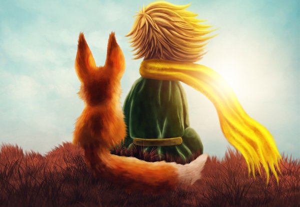 Нарисовать маленький принц и Лис