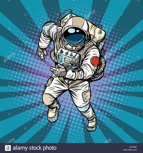 Космонавт поп арт