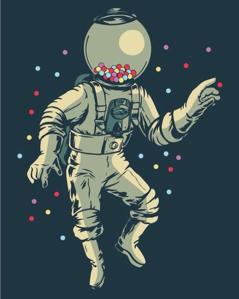 Тату космонавт