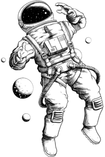 Космонавт эскиз