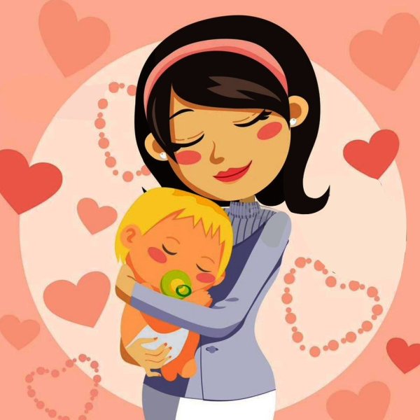 Раскраска ко Дню матери