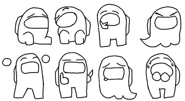 Раскраски амонг АС игра