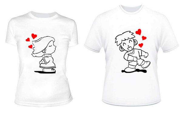 Парные футболки для двоих