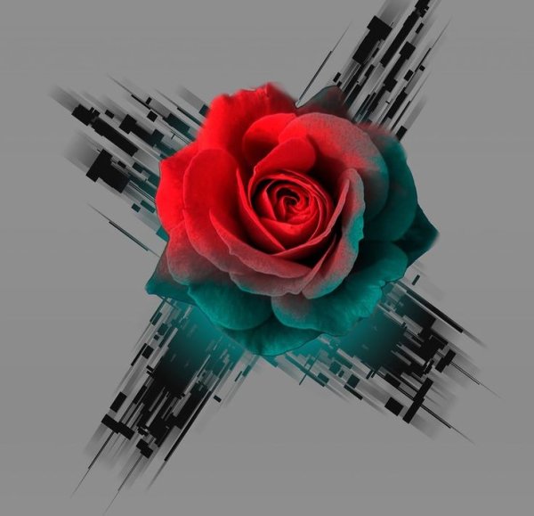 Тату треш полька цветы