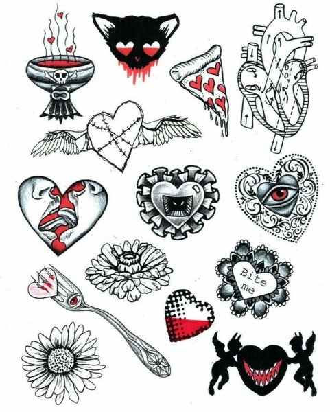 Маленькие Татуировки эскизы