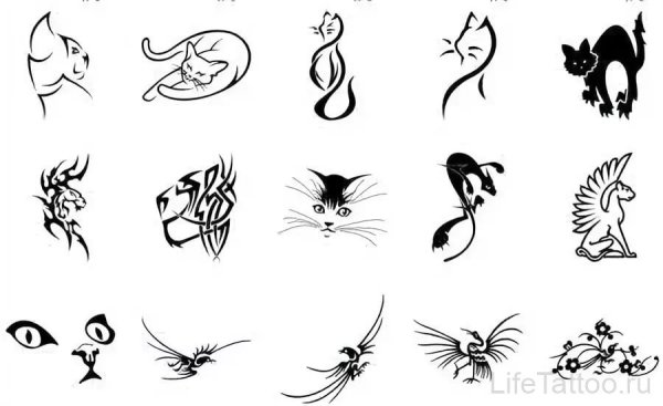 Эскизы маленьких тату для девушек