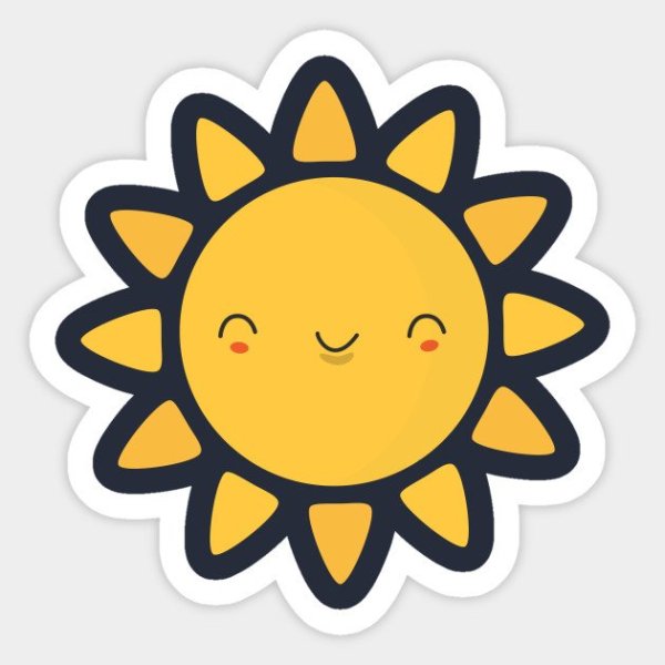 Солнце рисунок маленький