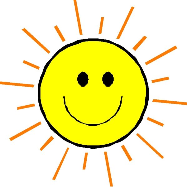 Солнышко раскраска для детей