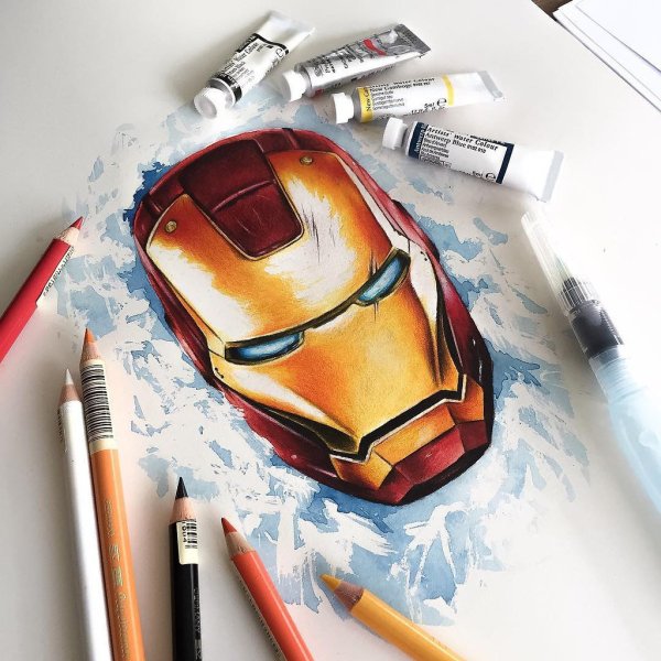 Рисование маркерами для скетчинга