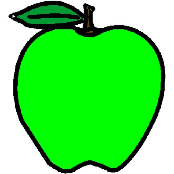 Яблоко в Paint