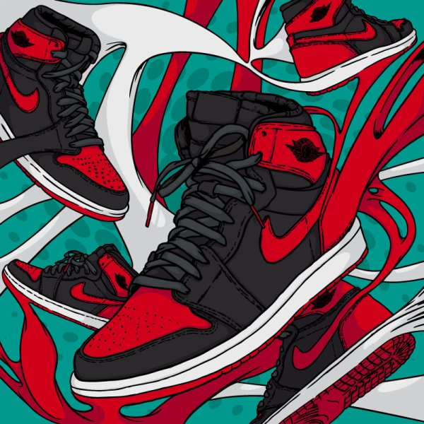 Nike Air Jordan 1 Art