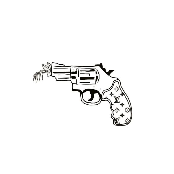 Револьвер рисунок